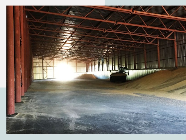 Строительство зернохранилищ в Славгороде