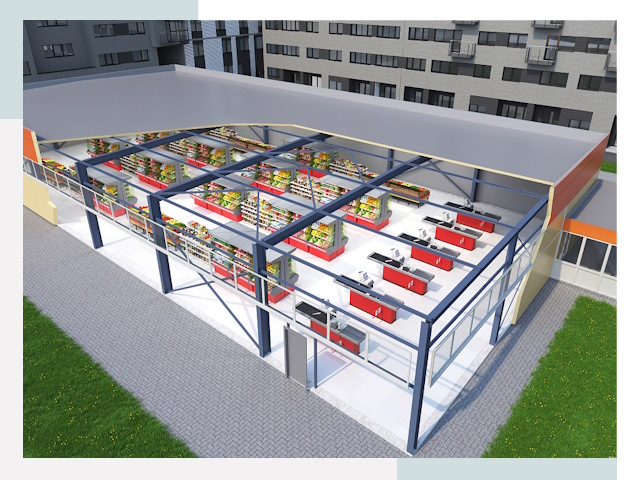 Строительство магазинов в Славгород от 624 руб. за м²