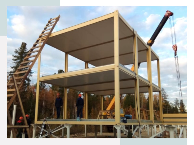 Строительство модульных здания Славгород