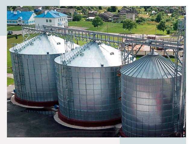 Металлические силосы в Славгороде