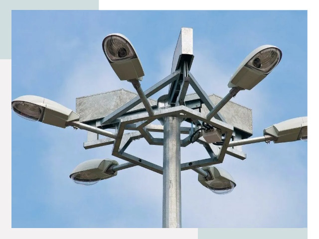 Монтаж осветительных мачт в Славгороде