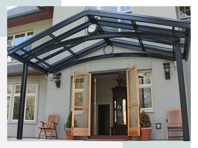 Козырьки металлические в Славгороде