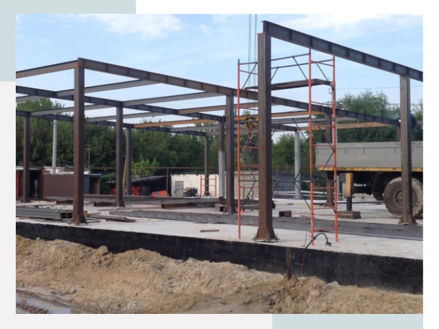 Фундамент для ангаров в Славгороде