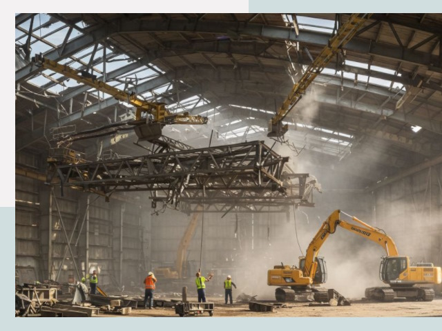 Демонтаж ангаров в Славгороде от 624 руб. за м²