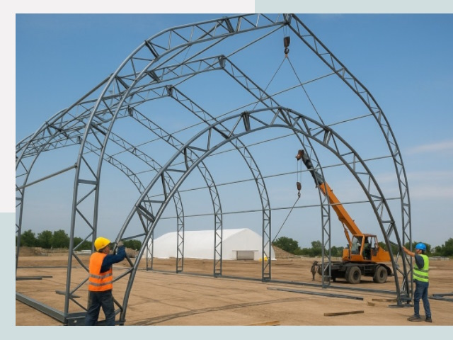 Монтаж ангаров в Славгороде от 624 руб. - Надежно и быстро