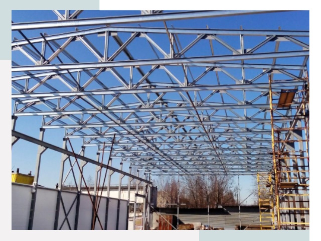 Металлокаркасы для складов в Славгороде